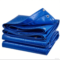 Bâche en PVC bleu 18 oz 1000D 610 g/m² Rouleau de tissu vinyle enduit imperméable très résistant de 18 onces pour rideaux latéraux de camion