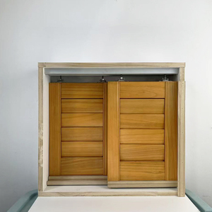 Obturateur à chenilles à installation intégrée de tous les jours avec guide inférieur en bois Pas besoin de percer de trou sur le sol - Product Image 1