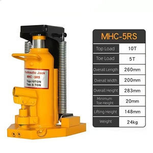 Tige de poignée détachable soudée par automobile de levage de cric de bouteille en acier hydraulique pour la réparation automatique industrielle (10T) - Product Image 1