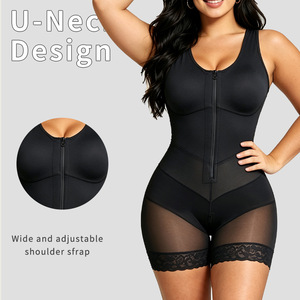 Faja sculptante intégrale pour femme avec fermeture éclair frontale, contrôle abdominal, rehausseur de fessiers, post-partum, post-chirurgie, tailles XS-XXXL - Product Image 3