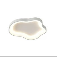Lampu Plafon Pelindung Mata Spektrum Penuh Gaya Krim Modern, Lampu Labu Awan untuk Kamar Tidur Anak