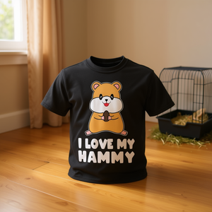 T-shirt I Love My Hammy Cute Hamster, unisexe, taille adulte - Product Image 3