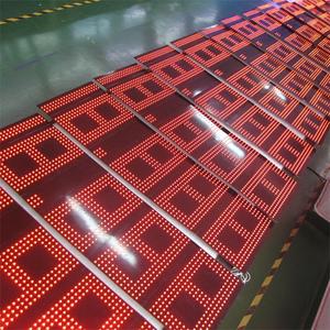 カスタマイズ可能なLEDガソリンスタンド価格表示板 高品質燃料価格表示 屋外デジタルディスプレイ IP65 PC/RF/LCD/APP制御システム - Product Image 5