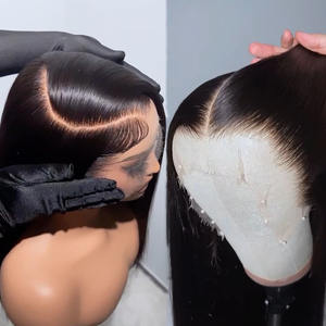 越南原发高清蕾丝假发批发 13x4 无胶直发自然色蕾丝假发，适合黑人女性 - Product Image 3