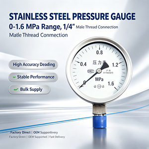 Manómetro <span class=keywords><strong>de</strong></span> Presión <span class=keywords><strong>de</strong></span> Acero Inoxidable <span class=keywords><strong>de</strong></span> Baja Presión Mpa PSI - Product Image 2