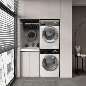 Modern <strong>Custom</strong> <strong>Pantry</strong> <strong>Cabinet</strong> for Whole House Balcony Laundry <strong>Cabinets</strong> Wood Furniture for Dining Living Room in Villas Apartments - Product Image 1