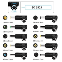 Vente en gros 240W GaN nitrure de gallium convertisseur d'angle 90 degrés DC5.5 * 2.5mm femelle vers 7406 4506 1145 mâle adaptateur secteur pour ordinateur portable