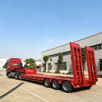 Semi-remorque surbaissée modulaire robuste de 120 tonnes, 3 lignes, 6 essieux, pour le transport d'équipements