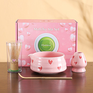 Juego de Batidores de Matcha Modernos a Precio de Mayoreo, 4 Piezas, Accesorios de Bambú, Tazón de Cerámica para Matcha, Kit para Cafetería, Logotipo Personalizado - Product Image 2