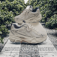 Chaussures de sport décontractées pour hommes, style rétro, à plateforme épaisse, respirantes, en maille, souples, absorbant les chocs, antidérapantes, très vendues
