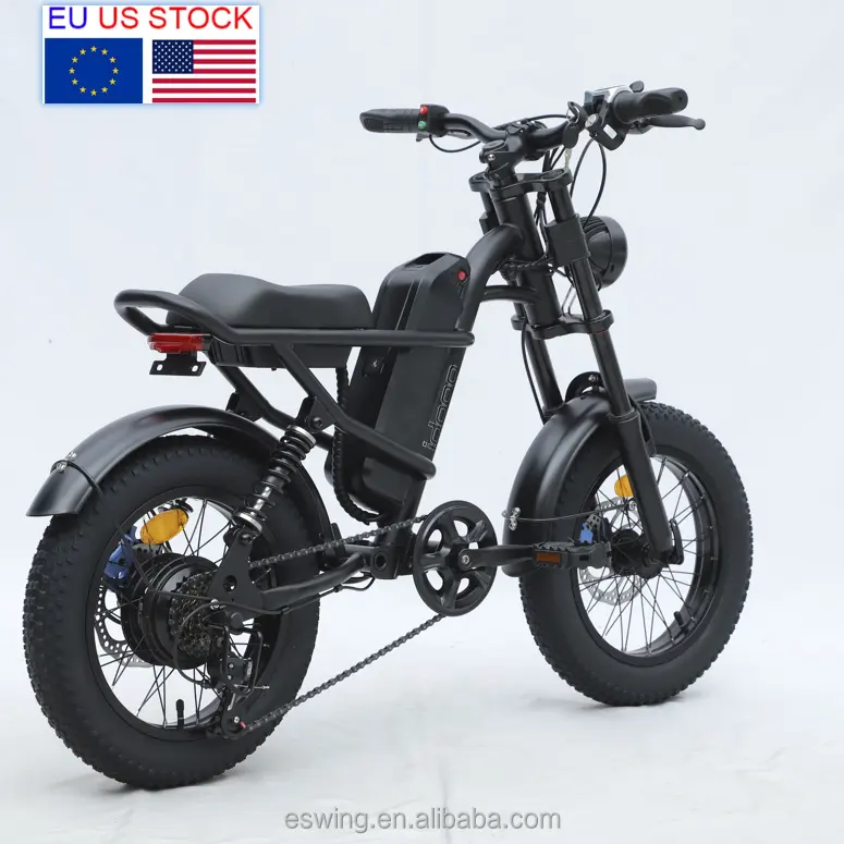 Gros vélo EU USA stock livraison gratuite adulte électrique dirtbike hybride chopper montagne hors route e vélo gros pneu vélo électrique