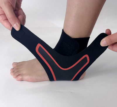 Piede sinistro rosso