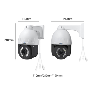 กล้อง 6MP POE IP PTZ ซูมออปติคอล 10 เท่า ระบบเสียงสองทาง มองเห็นในเวลากลางคืน H.265 IR 50 เมตร IP66 สำหรับภายนอกอาคาร เซ็นเซอร์ CMOS มุมกว้าง รุ่น HD276B-PZ สำหรับกลางคืน - Product Image 6