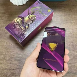 Protection d'écran en verre trempé OG Golden Armor pour <span class=keywords><strong>iPhone</strong></span> 17, 16, 15, 14, 13 Pro Max, 12 Mini, 11 Pro MAX, XR, XS, <span class=keywords><strong>grand</strong></span> écran incurvé - Product Image 4