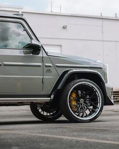 Pour Mercedes W464 G500 G63 Kit de carrosserie en Fiber de carbone G500 G63 amélioré VOS Style diffuseur de lèvre avant Spoiler passage de roue - Product Image 5