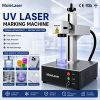 Marqueur laser UV refroidi par air haute précision 3W 5W 10W pour bouteilles en verre, emballages en PVC et plastique
