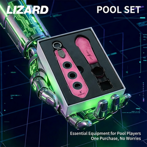 LIZARD – Ensemble de 4 sacs à craie en cuir pour billard et snooker, très vendus, pour queues de billard - Product Image 4