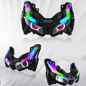 Cho Honda <span class=keywords><strong>ADV</strong></span> 160 <span class=keywords><strong>ADV</strong></span> 150 RGB <span class=keywords><strong>Led</strong></span> Đèn Pha lắp ráp với đôi mắt thiên thần Cắm và chơi với ma thuật tiền xu điều khiển màu sắc sống động sương mù - Product Image 6