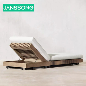 Juego <span class=keywords><strong>de</strong></span> <span class=keywords><strong>tumbona</strong></span> <span class=keywords><strong>de</strong></span> madera <span class=keywords><strong>de</strong></span> lujo para todo tipo <span class=keywords><strong>de</strong></span> clima, piscina exterior impermeable para cojín, Playa y jardín para uso en Hotel, juego <span class=keywords><strong>de</strong></span> <span class=keywords><strong>tumbona</strong></span> <span class=keywords><strong>de</strong></span> <span class=keywords><strong>teca</strong></span> - Product Image 2