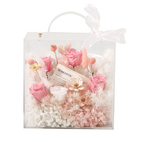 Boîte cadeau de roses éternelles pour la Saint-Valentin, le Qixi Festival, la fête des mères, la petite amie, la meilleure amie, un mariage ou un anniversaire