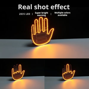 Yosovlamp nouveau <span class=keywords><strong>Rechargeable</strong></span> multi-fonctionnel voiture avertissement lampe doigt geste Anti-arrière fin paume lumière Golf Versa <span class=keywords><strong>Tucson</strong></span> - Product Image 4