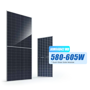 Panel Solar <span class=keywords><strong>JASOLAR</strong></span> de 580W 590W 600W de Media Celda, Módulo Fotovoltaico Topcon de Doble Vidrio para Uso Comercial y Agrícola en Exteriores - Product Image 1