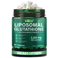 Itawel – Capsules liposomales de glutathion végétarien en gros avec resvératrol et vitamine C pour le blanchiment de la peau et la santé cellulaire