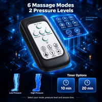 Masseur pneumatique pour les jambes avec unité de contrôle, bottes de massage portables rechargeables à compression d'air pour pieds et mollets, OEM/ODM