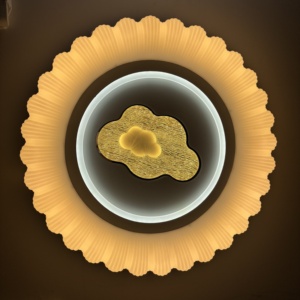 Ultra-Thin LED Acrylic <strong>Ceiling</strong> <strong>Lamp</strong> Contemporary Bedroom Iron Crystal SAA ETL Certified Remote Control Factory Wholesale - Product Image 2