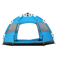 Hot Koop Automatische Zeshoekige Camping Tent, Grote Maat Instant Tent Voor Familie