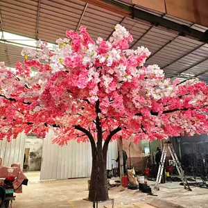 Árbol de flores de fibra de vidrio grande, 3m de alto, 10m de ancho, árbol de cerezo Artificial Completo, aceptamos Cerezo personalizado para decoración, 2 uds.