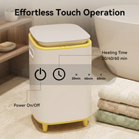 Chauffe-serviettes certifié ETL grande capacité 23L avec minuterie réglable et compartiment pour pastilles aromatiques pour salle de bain et spa