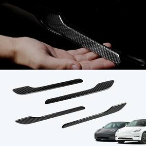 Pièces de performance automobile, modèle Y Juniper, intérieur de voiture, poignée de porte en carbone sec - Product Image 2