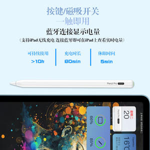 <span class=keywords><strong>Stylet</strong></span> magnétique capacitif actif pour <span class=keywords><strong>iPad</strong></span> <span class=keywords><strong>avec</strong></span> pointe remplaçable, détection d'angle d'inclinaison pour le dessin <span class=keywords><strong>sur</strong></span> écran tactile - Product Image 4