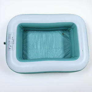 Piscine carrée gonflable SmartPet bleu ciel 005 en PVC épaissi pour usage familial en extérieur - Product Image 3