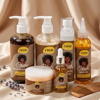 Lot en gros de kits de soins capillaires Chebe, marque privée OEM pour cheveux africains bouclés et abîmés
