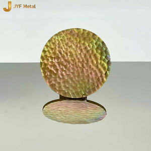 Lámina de Acero Inoxidable con Recubrimiento de Color PVD Aisi Ss, Textura Metálica Martillada - Product Image 1