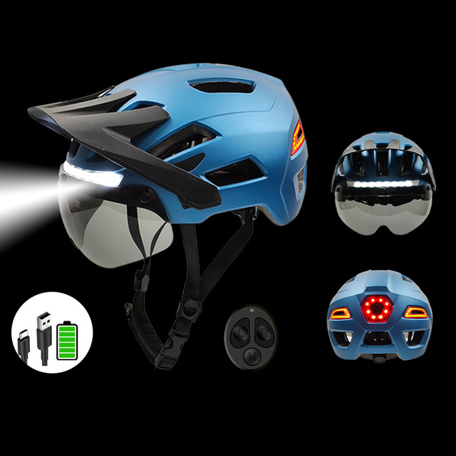 High Airflow Cycling Helmet CE Certified with Lens for Urban Travel and Mountain Riding Durable Fit Design Bike Helmet