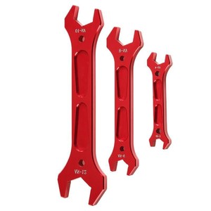 Jeu de clés en alliage An3 An6 An8 An10 An12, outils de réparation automobile en métal rouge pour connecteurs de tuyaux de refroidisseur d'huile - Product Image 1