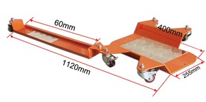 Chariot et présentoir de roue de moto en acier mobile Lee-Ding - Product Image 3