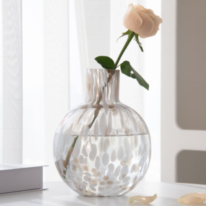 Arrangement floral en verre Vase Home Decor Bocaux en verre élégants à col étroit pour accents de centre de table - Product Image 4