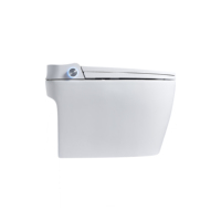 Toilette intelligente une pièce capteur de chauffage électrique chasse d'eau toilette séchage à l'air siège chauffant monté au sol en céramique