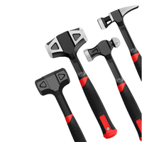 Offre Spéciale : Ensemble de marteaux en acier au carbone forgé – Marteau à tête sphérique de 24 oz (2 lb), Marteau à griffes de 20 oz, et Maillet de 3 lb