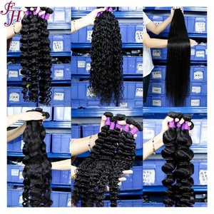 ผู้จัดจำหน่ายผมแท้ FH ขายส่งผมแท้แบบจัดเรียงเกล็ดผม  วิกผมลอนลึกแบบดิบ  ผมแท้บราซิลแบบเป็นมัด - Product Image 5