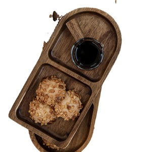 Plateau japonais en bois, pain rétro, dim sum, dessert, <span class=keywords><strong>plat</strong></span>, bois d'acacia, thé créatif, gâteau, <span class=keywords><strong>plat</strong></span>, plateau à thé, stock - Product Image 5