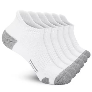 Wholesale Custom Logo Women Men Cotton Sports Mesh <b>Running</b> Hiking Athletic Cushioned Solid Color Boat Ankle <b>Sock</b> High Quality - Product Image 1