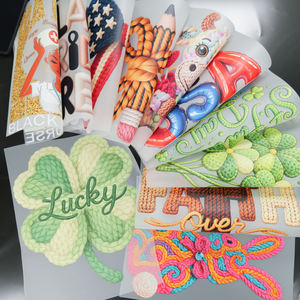 Transferts DTF saisonniers à thème de l'autisme, directement de l'usine, « Il est ressuscité », transferts DTF pour la Saint-Patrick, pour t-shirts adultes - Product Image 5