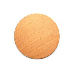 Wholesales Natural Round Bamboo Oval For Kitchen Circle Bambu Wood Chopping Cutting Boards