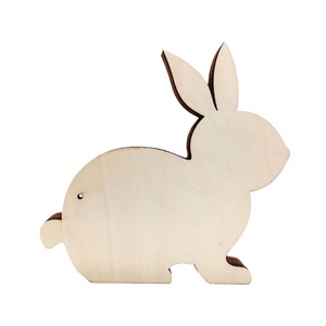 Luces de conejito de Pascua hechas a mano de madera decoración de mesa festiva con grabado forma hexagonal para colgar en la pared regalo 1550 Unionen - Product Image 5