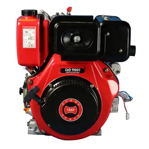 3000RPM 5.7KW 7.6HP air cooled single cylinder 418cc186F air-cooled diesel engine for cutting machine/Micro tiller
